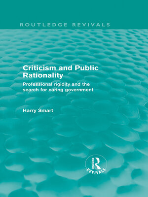 cover image of Criticism and Public Rationality